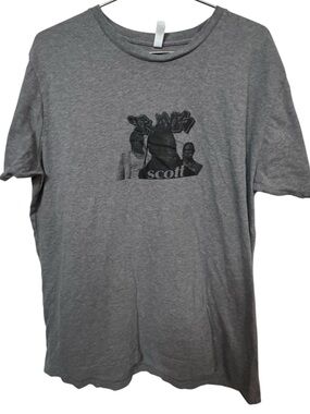 Travis Scott RAP Tour Gray Men’s XL Graphic Crewneck T-Shirt RARE